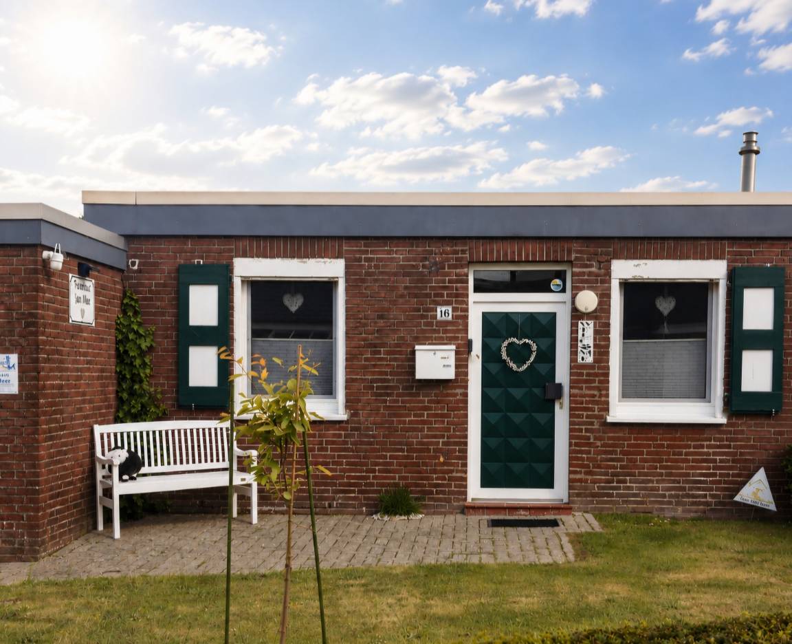 55 m&sup2; Ferienhaus 2 Schlafzimmer 1 Gast