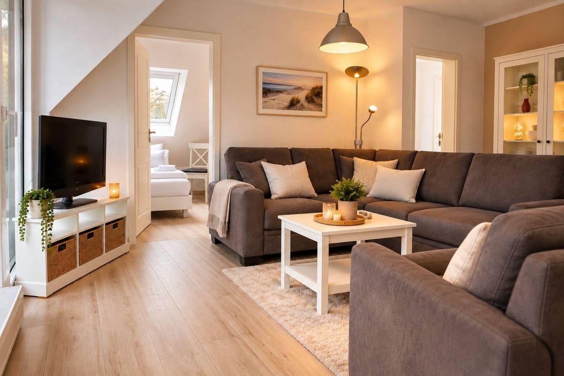60 m&sup2; Ferienwohnung 3 Schlafzimmer 5 G&auml;ste