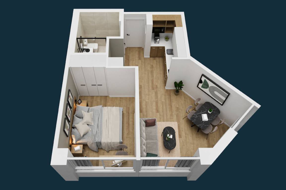 30 M² Apartamento ∙ 1 Habitación ∙ 2 Huéspedes - Tres Cantos