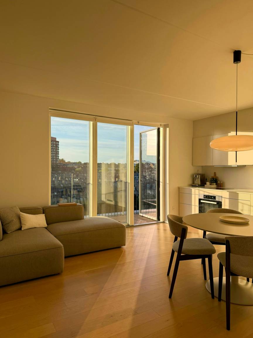 Penthouse med skyline-udsigt over Carlsbergbyen