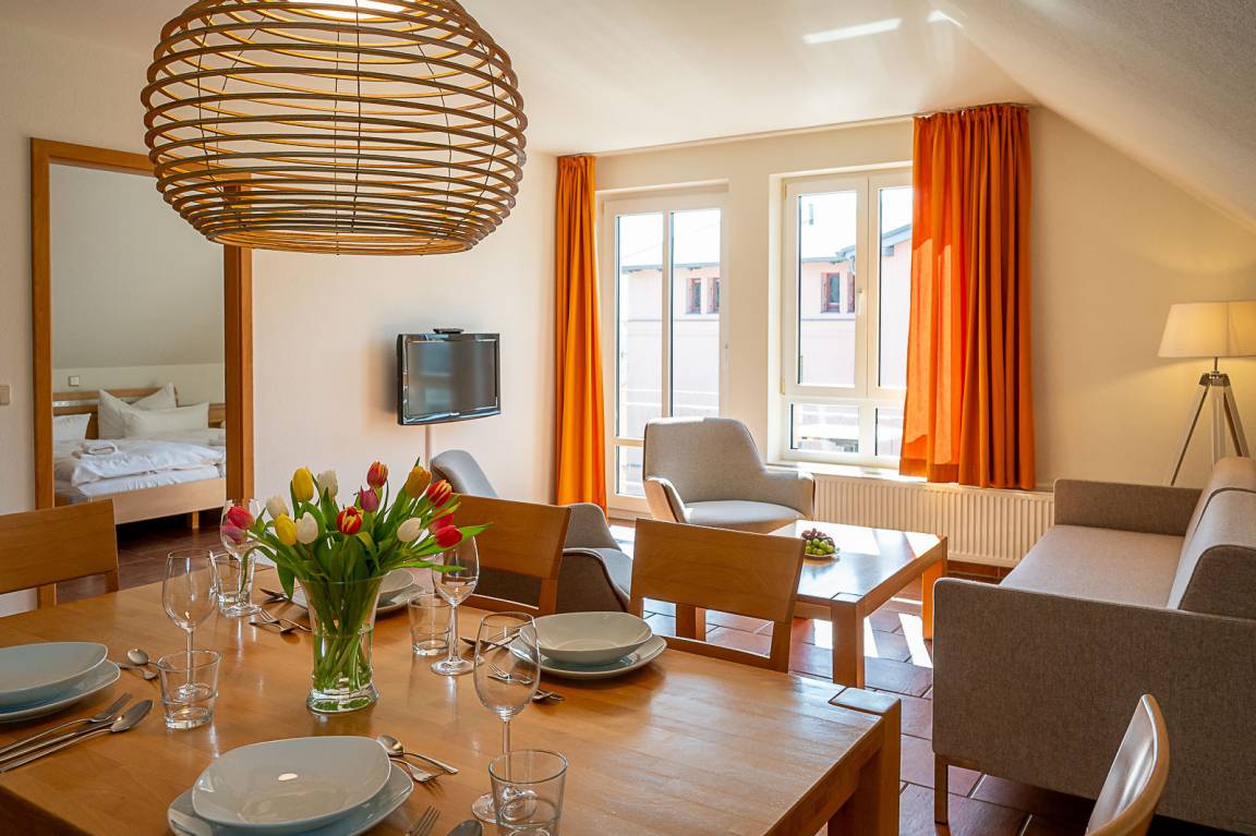 60 m&sup2; Ferienwohnung 2 Schlafzimmer 6 G&auml;ste