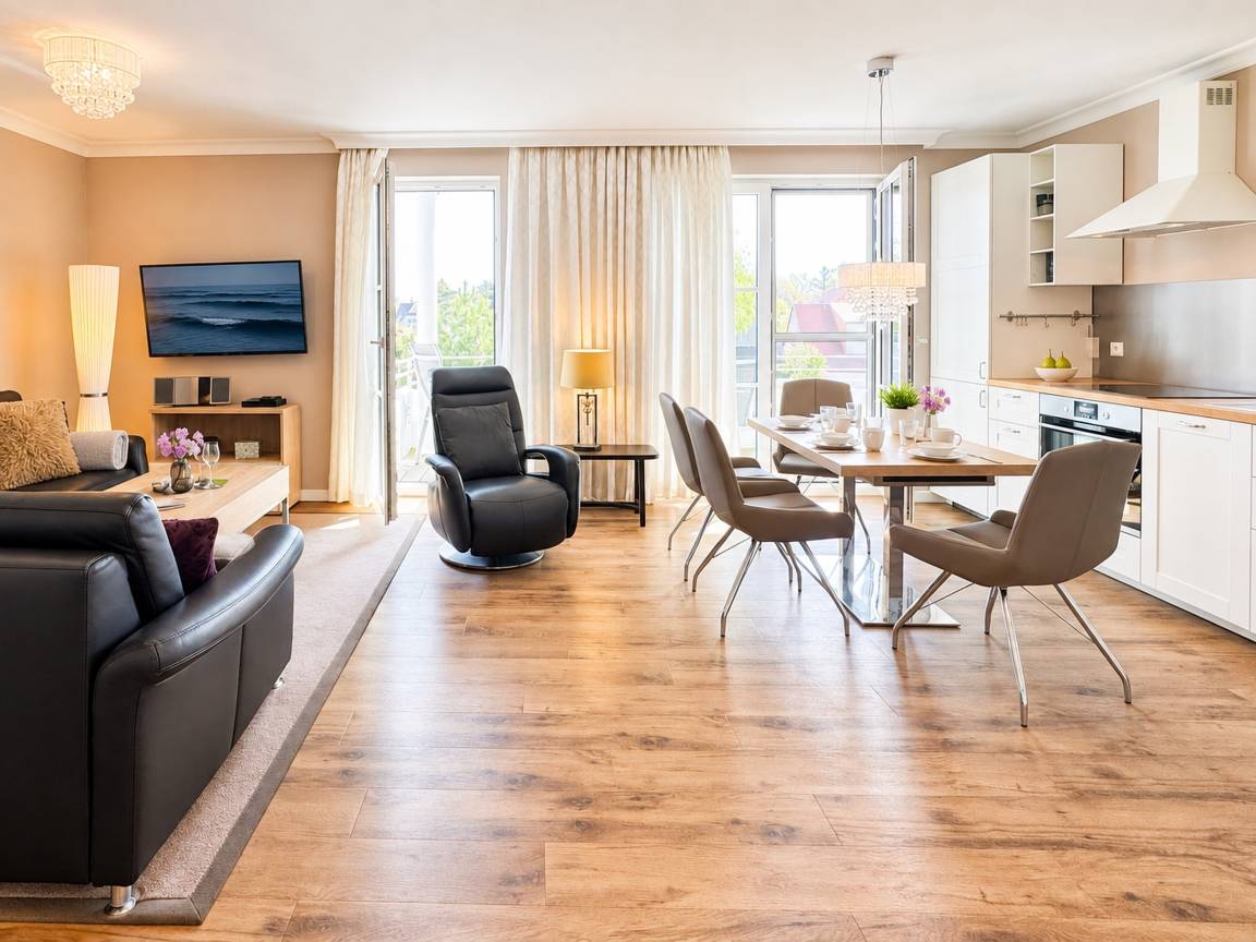 50 m&sup2; Ferienwohnung 1 Schlafzimmer 2 G&auml;ste
