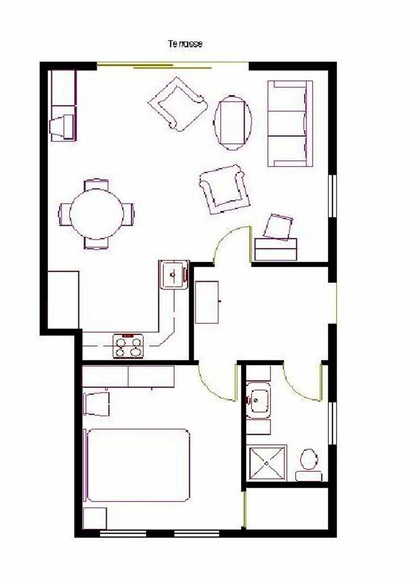 50 m² Ferienwohnung ∙ 1 Schlafzimmer ∙ 2 Gäste – Bild 2