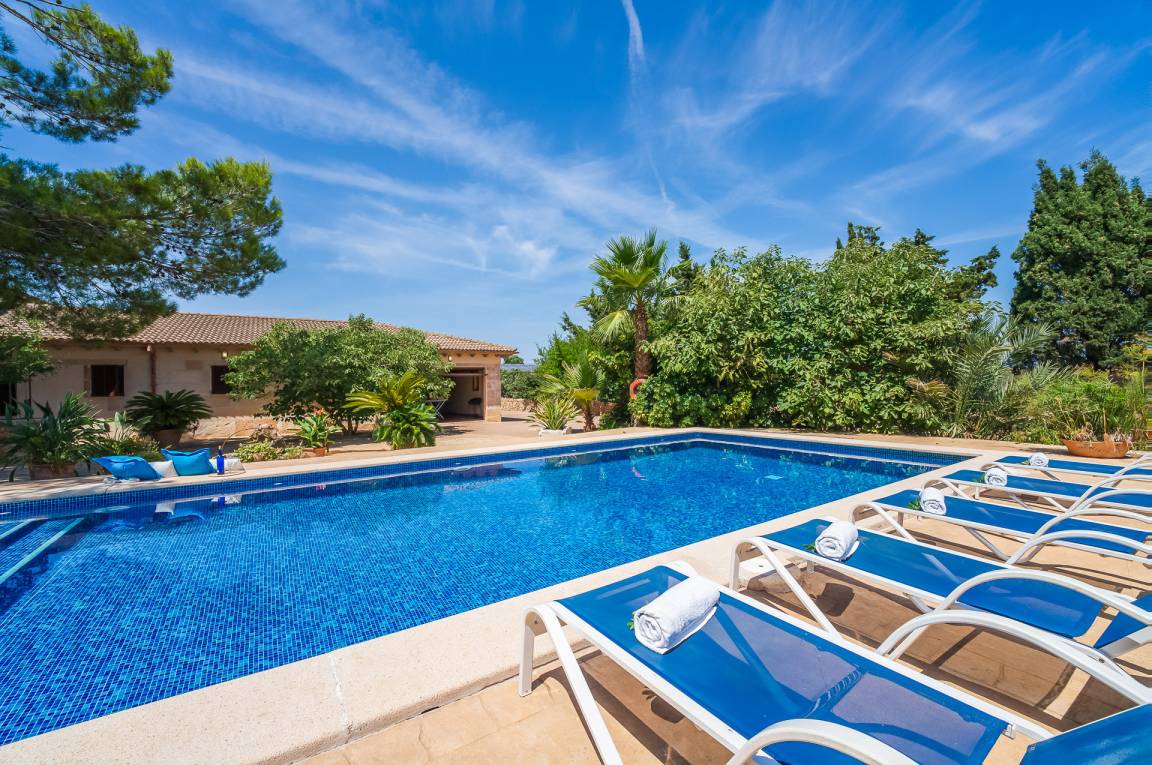 Hauptansicht vom Ferienhaus: Can Ribas