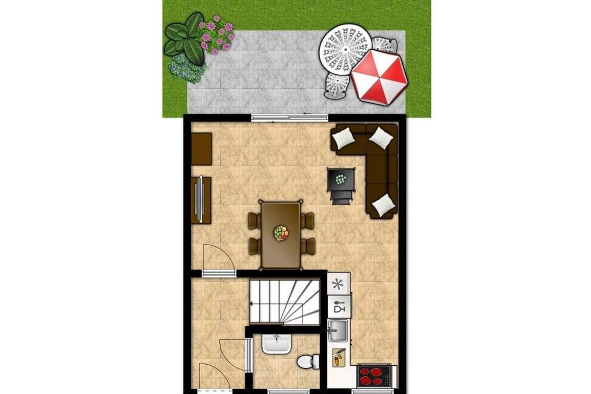 69 m² Ferienhaus ∙ 2 Schlafzimmer ∙ 4 Gäste – Bild 25