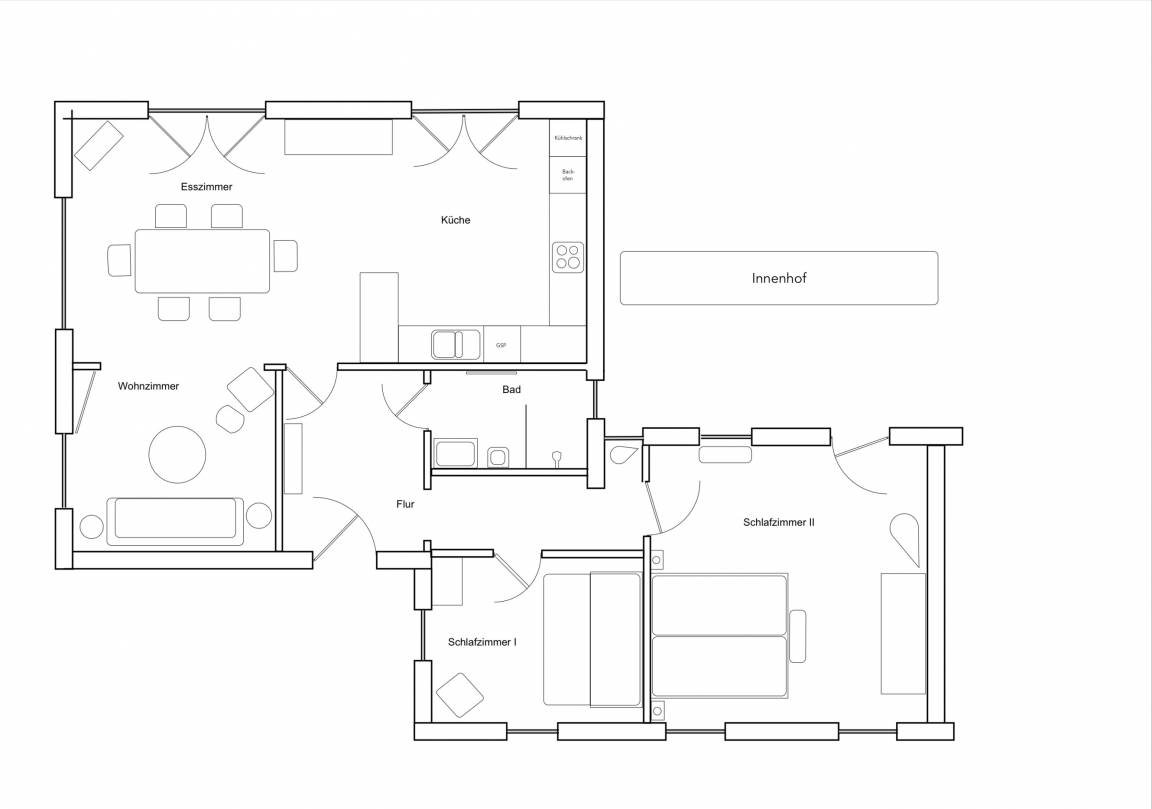 85 m² Ferienhaus ∙ 2 Schlafzimmer ∙ 4 Gäste – Bild 25