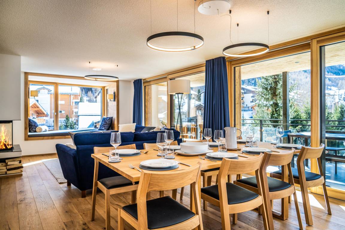 130 M² Ferienwohnung ∙ 4 Schlafzimmer ∙ 8 Gäste - Saas-Fee