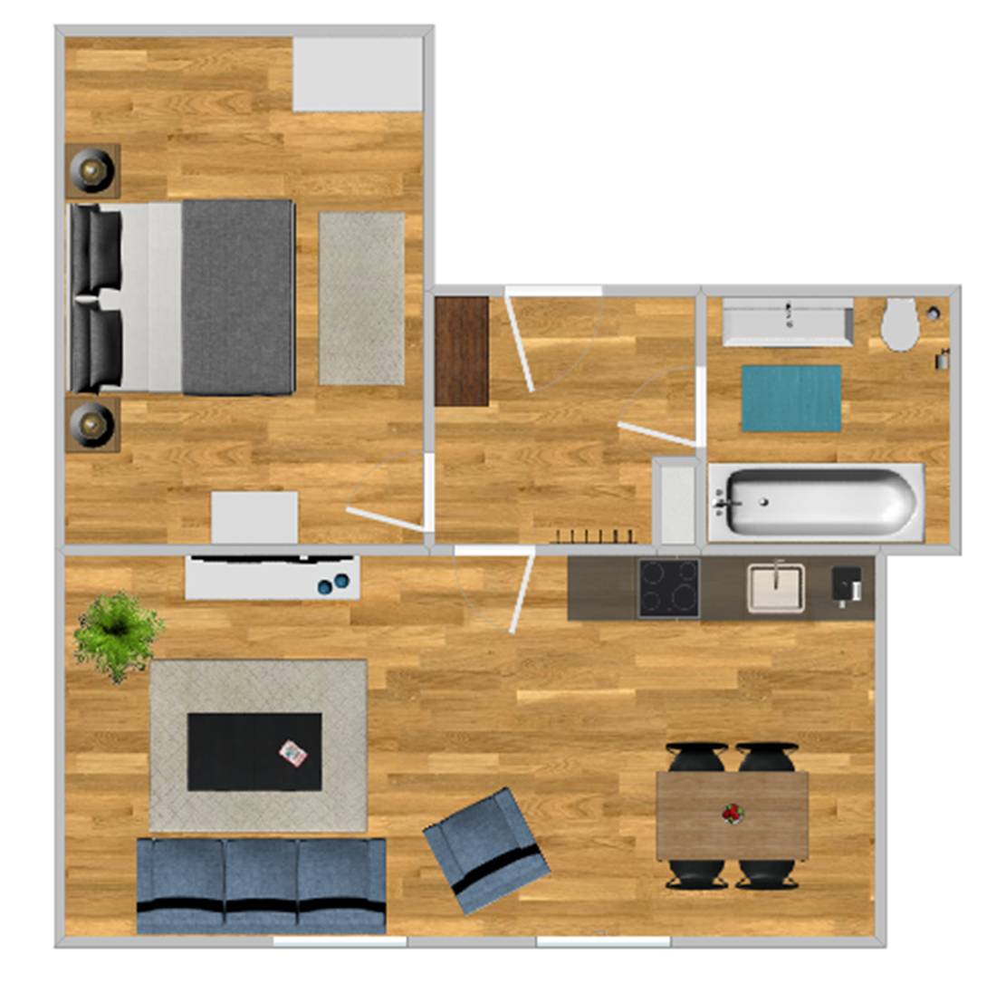 55 M² Appartement ∙ 1 Chambre ∙ 4 Personnes - Riezlern