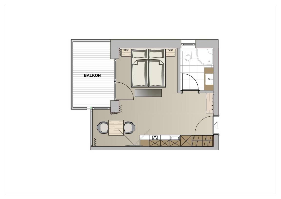 29 M² Studio Flat ∙ 1 Bedroom ∙ 2 Guests - Sölden