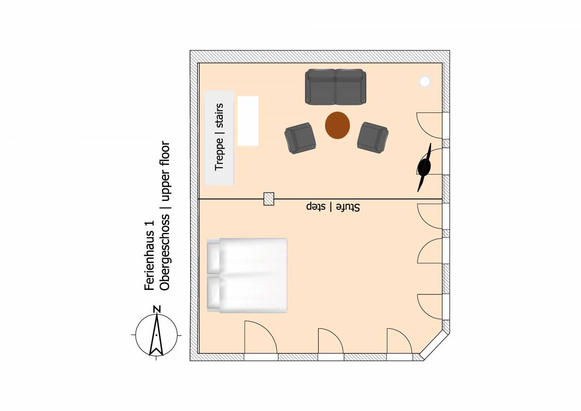 60 m² Ferienhaus ∙ 1 Schlafzimmer ∙ 2 Gäste – Bild 11