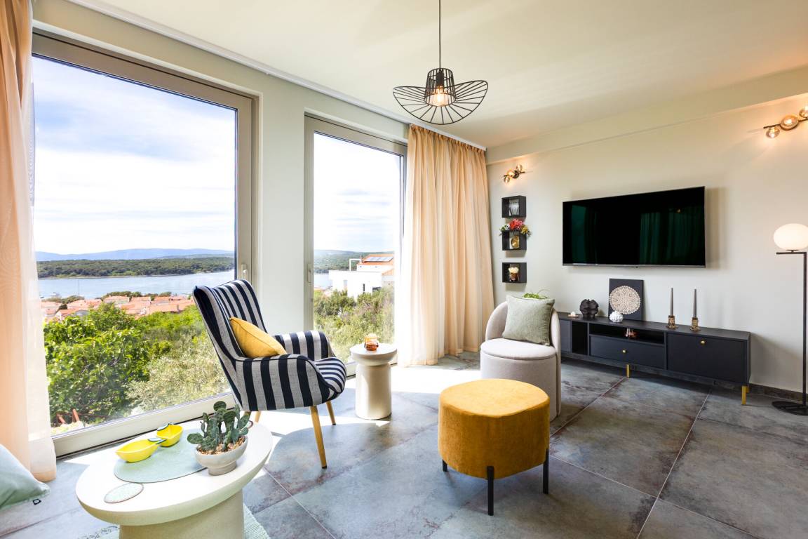 70 M² Ferienwohnung ∙ 1 Schlafzimmer ∙ 3 Gäste - Punat