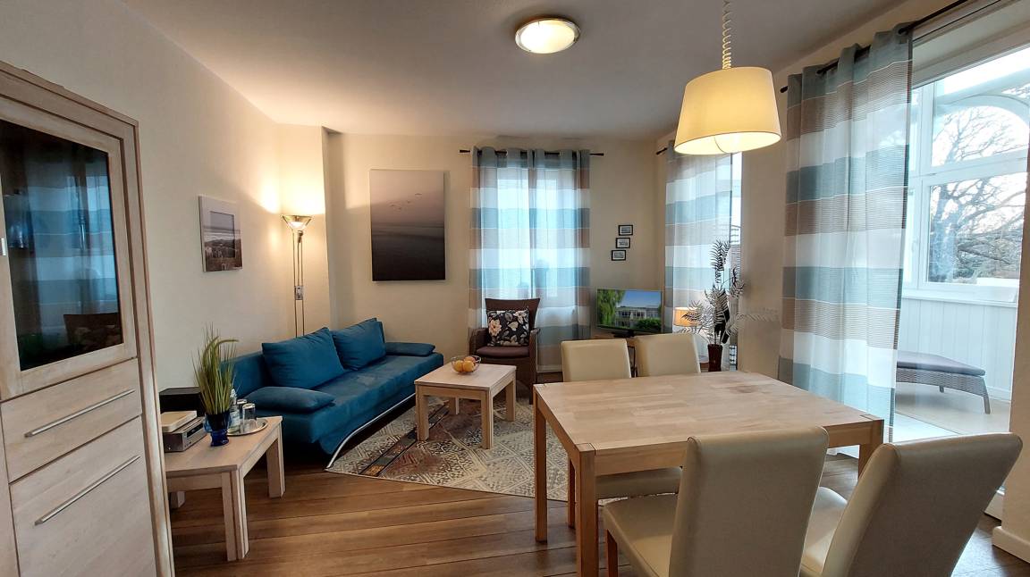 64 m² Ferienwohnung ∙ 1 Schlafzimmer ∙ 2 Gäste – Bild 1