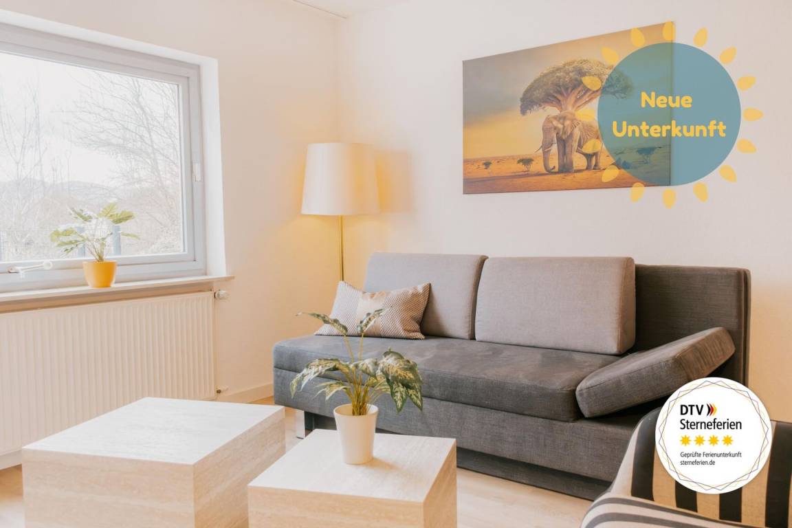 70 M² Ferienwohnung ∙ 1 Schlafzimmer ∙ 4 Gäste - Edertal