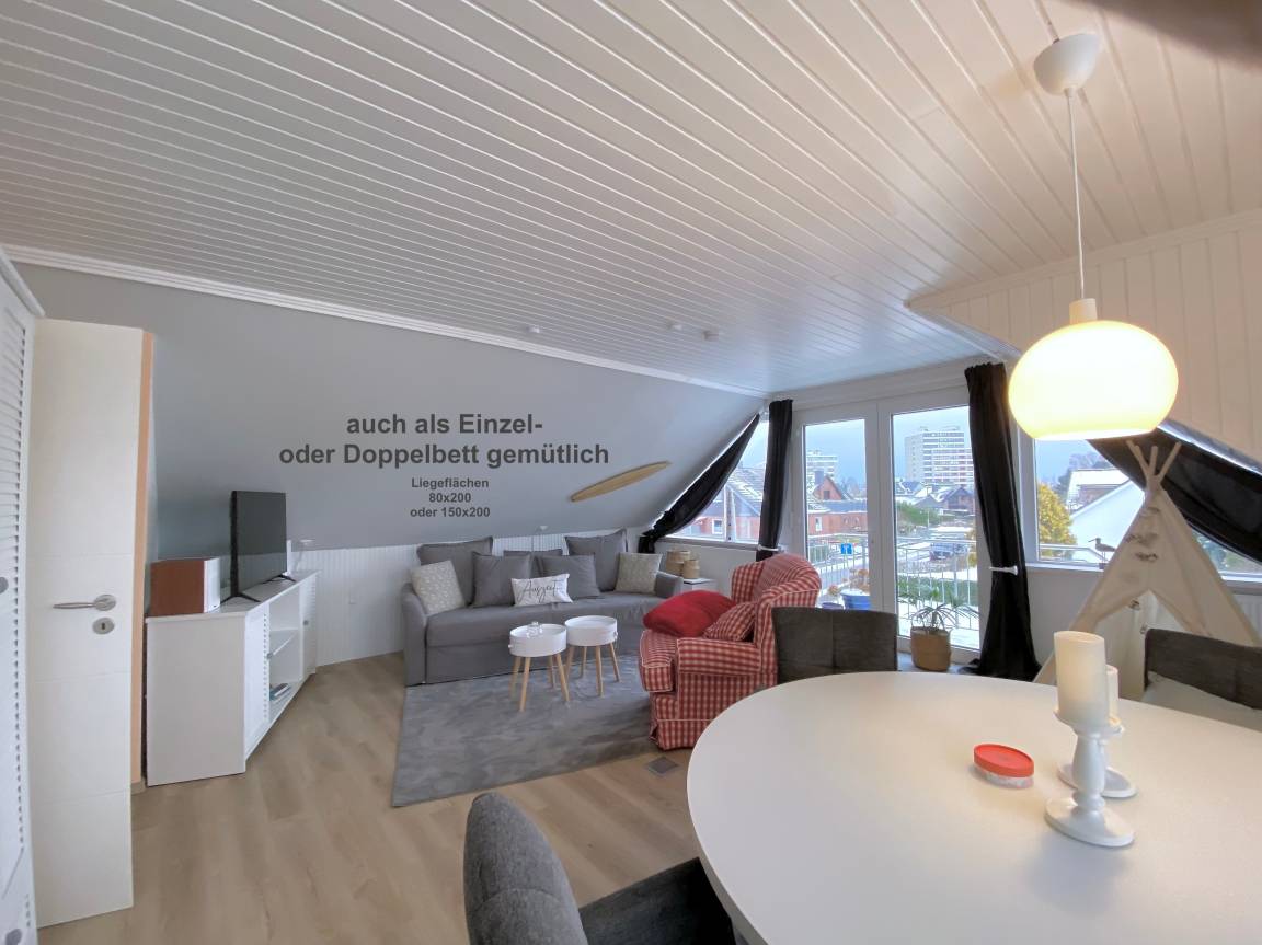 60 m² Ferienwohnung ∙ 1 Schlafzimmer ∙ 4 Gäste – Bild 6