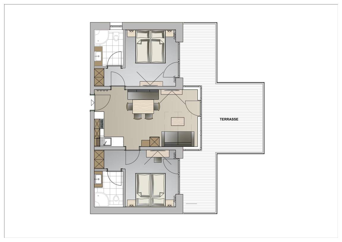 56 M² Ferienwohnung ∙ 2 Schlafzimmer ∙ 6 Gäste - Sölden
