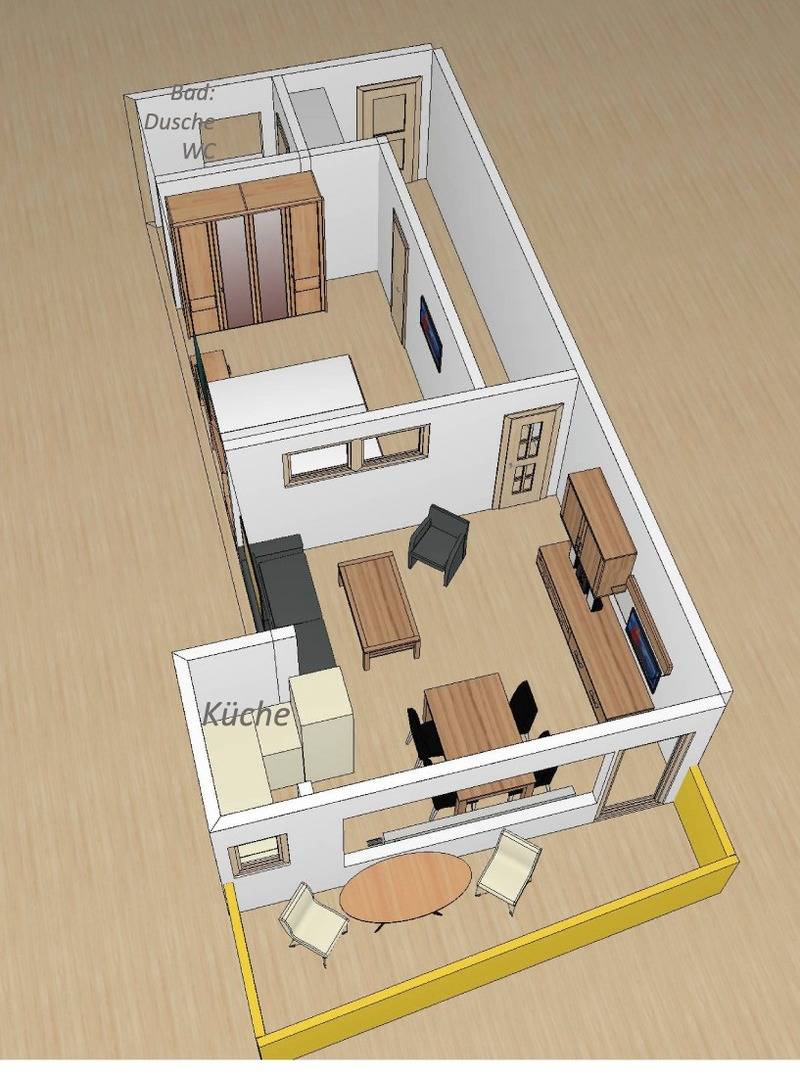43 m² Ferienwohnung ∙ 1 Schlafzimmer ∙ 4 Gäste – Bild 23