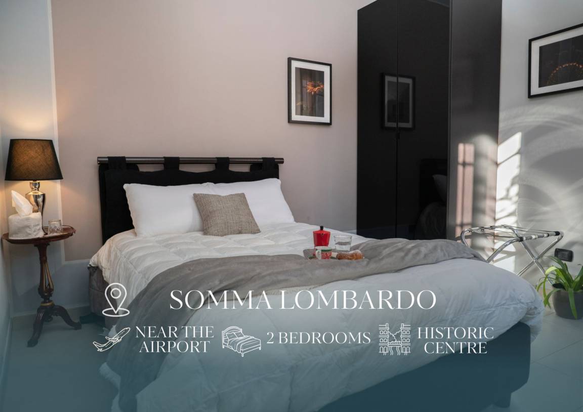 50 M² Apartment ∙ 2 Bedrooms ∙ 4 Guests - Milan Malpensa Airport (MXP)