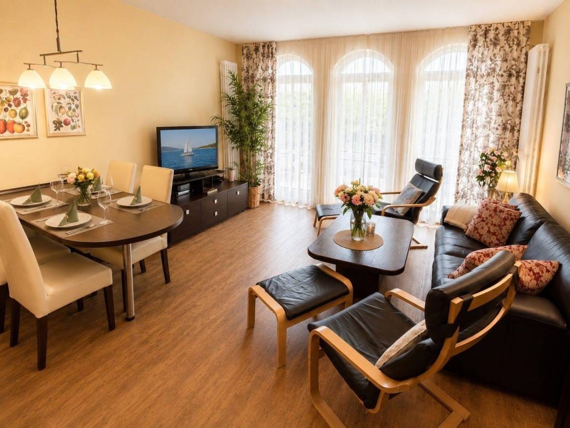 75 m&sup2; Ferienwohnung 2 Schlafzimmer 4 G&auml;ste