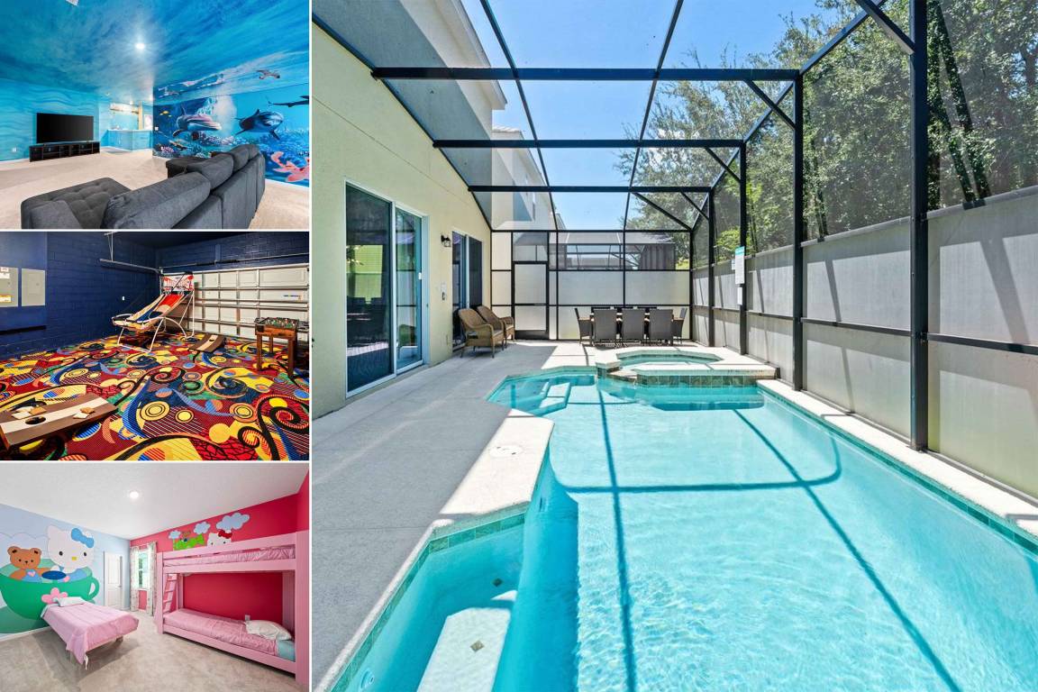 442 M² Huis ∙ 12 Slaapkamers ∙ 25 Gasten - Kissimmee, FL