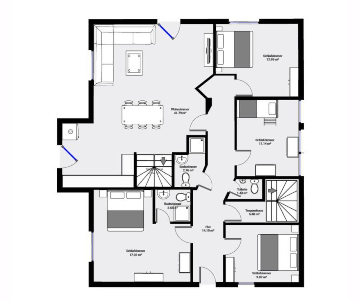 230 m² Ferienhaus ∙ 6 Schlafzimmer ∙ 14 Gäste – Bild 26