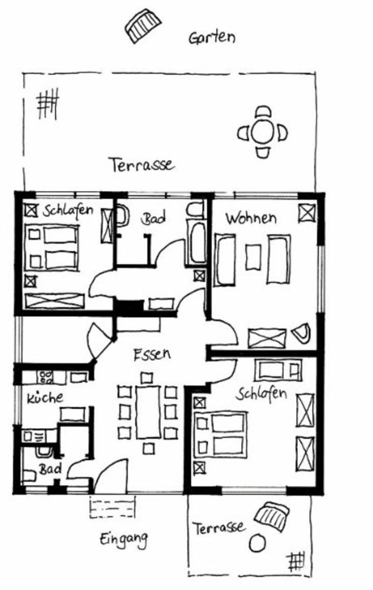 120 m² Ferienwohnung ∙ 2 Schlafzimmer ∙ 5 Gäste – Bild 16