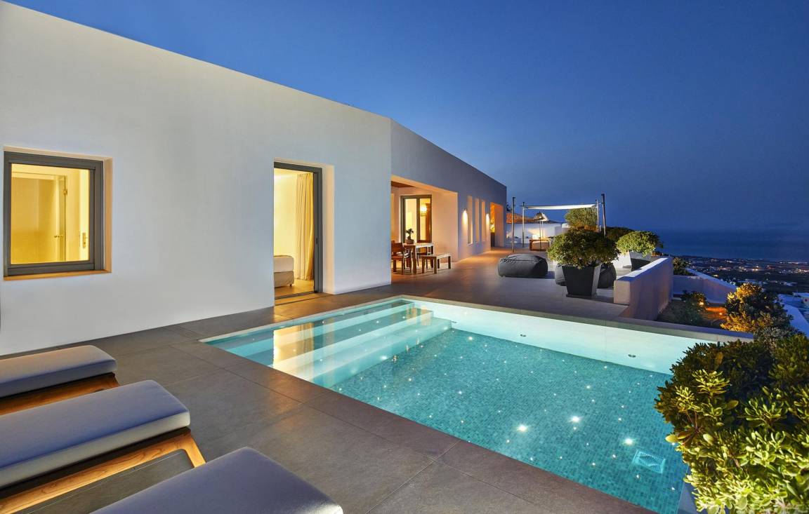 90 M² Ferienwohnung ∙ 1 Schlafzimmer ∙ 4 Gäste - Santorini