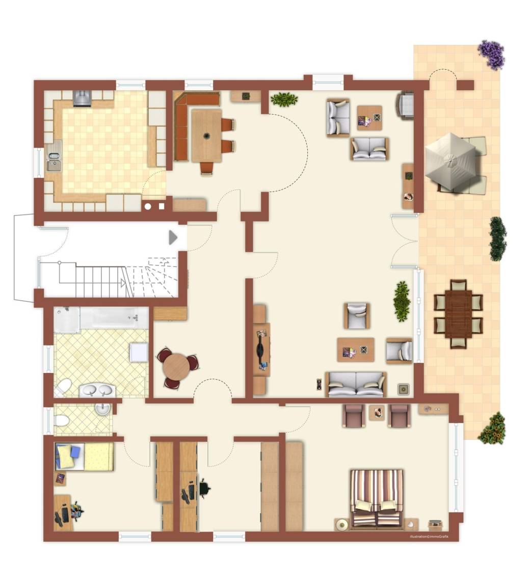 160 m² Ferienwohnung ∙ 3 Schlafzimmer ∙ 4 Gäste – Bild 11