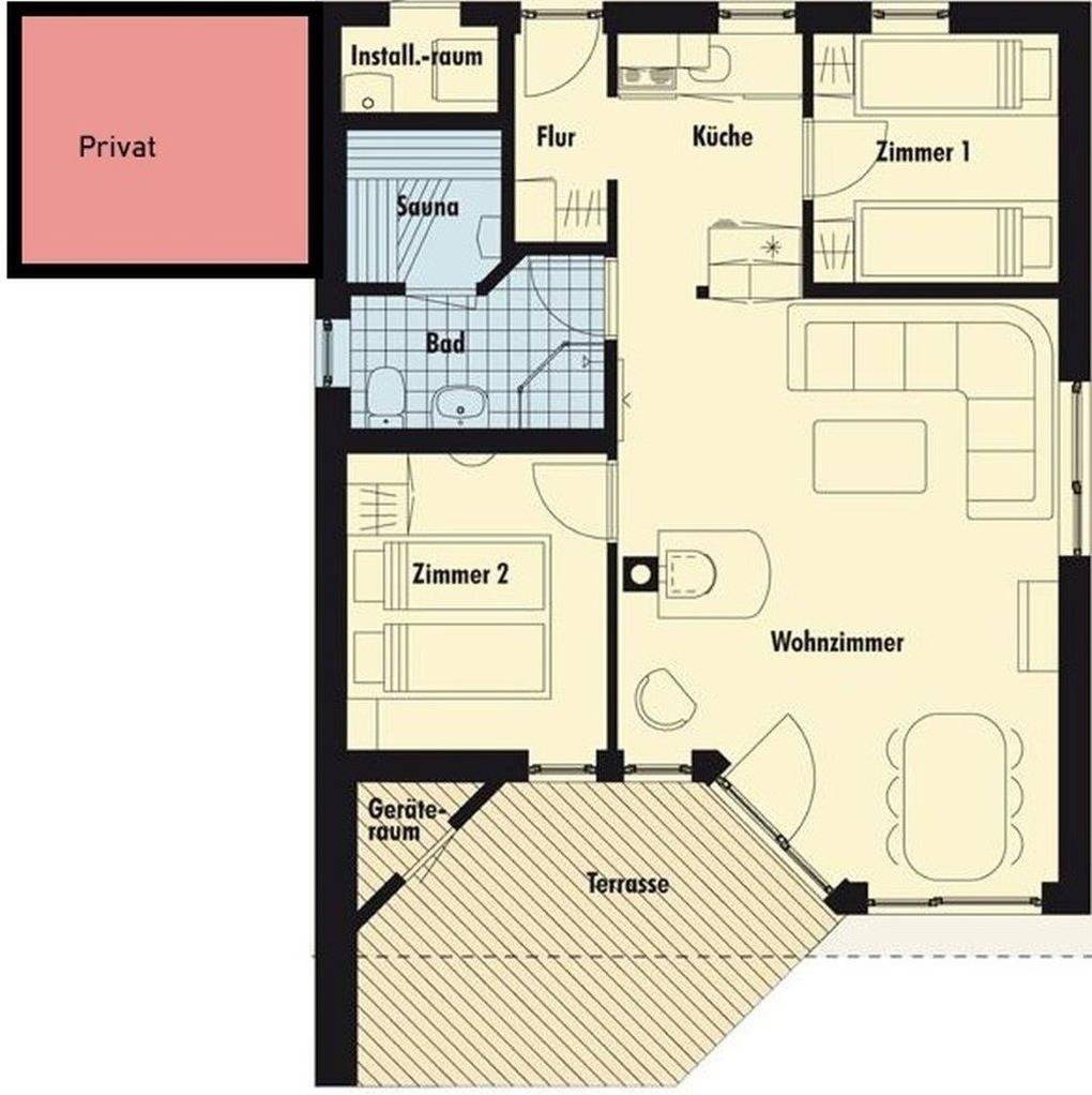 62 m² Ferienhaus ∙ 2 Schlafzimmer ∙ 4 Gäste – Bild 23
