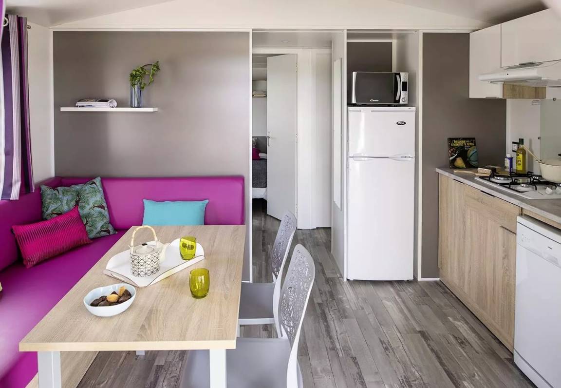27 M² Mobilheim ∙ 2 Schlafzimmer ∙ 4 Gäste - Plougrescant