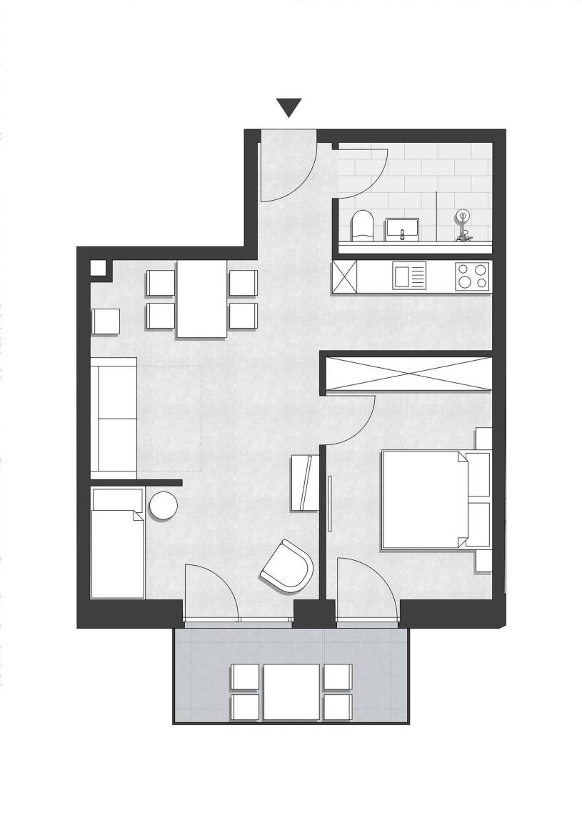 55 m² Ferienwohnung ∙ 1 Schlafzimmer ∙ 5 Gäste – Bild 13