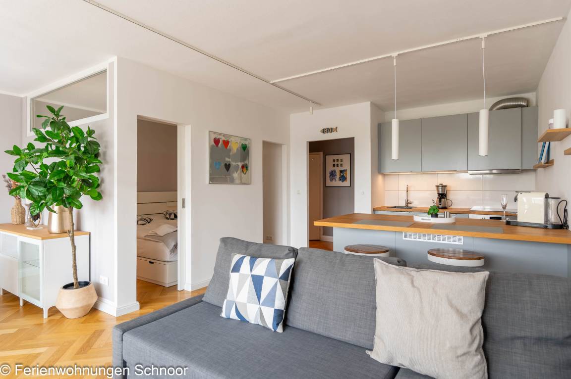 65 m² Ferienwohnung ∙ 1 Schlafzimmer ∙ 4 Gäste – Bild 6