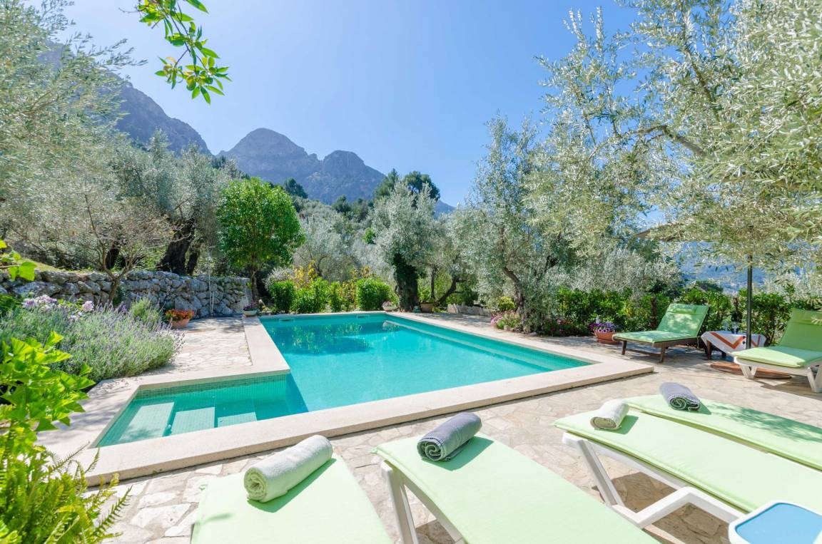 Hauptansicht vom Ferienwohnung: S'OLIVARET - Impressive villa with a private pool in amazing mountainous surroundings. Free WiFi