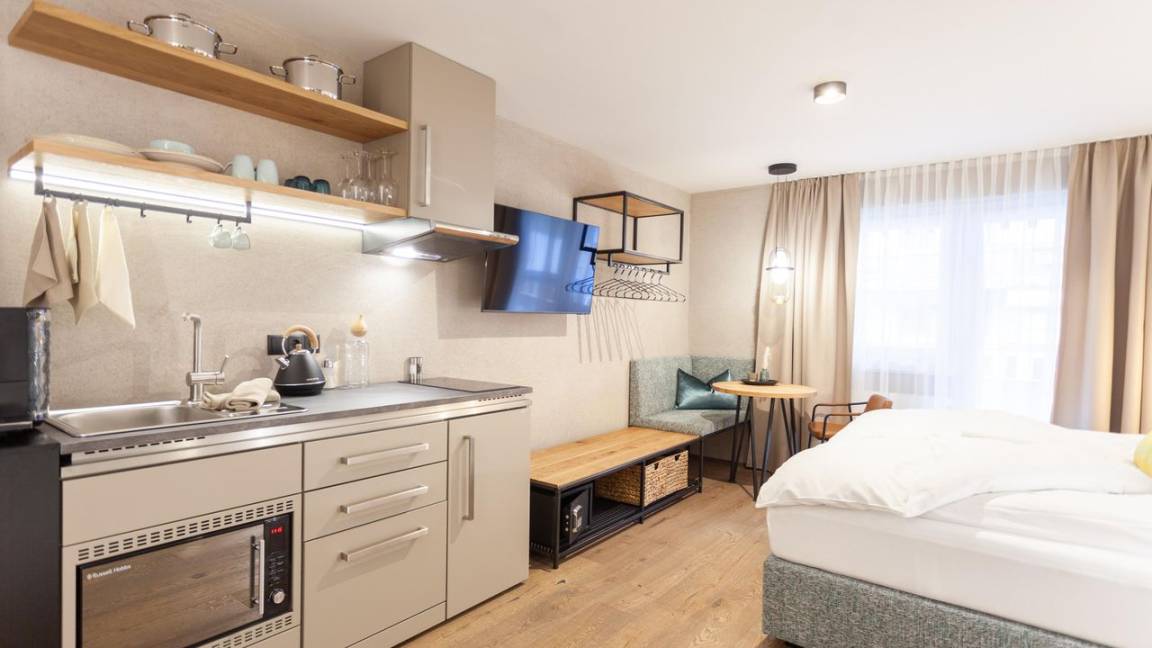 21 M² Hotel ∙ 1 Schlafzimmer ∙ 2 Gäste - Sölden