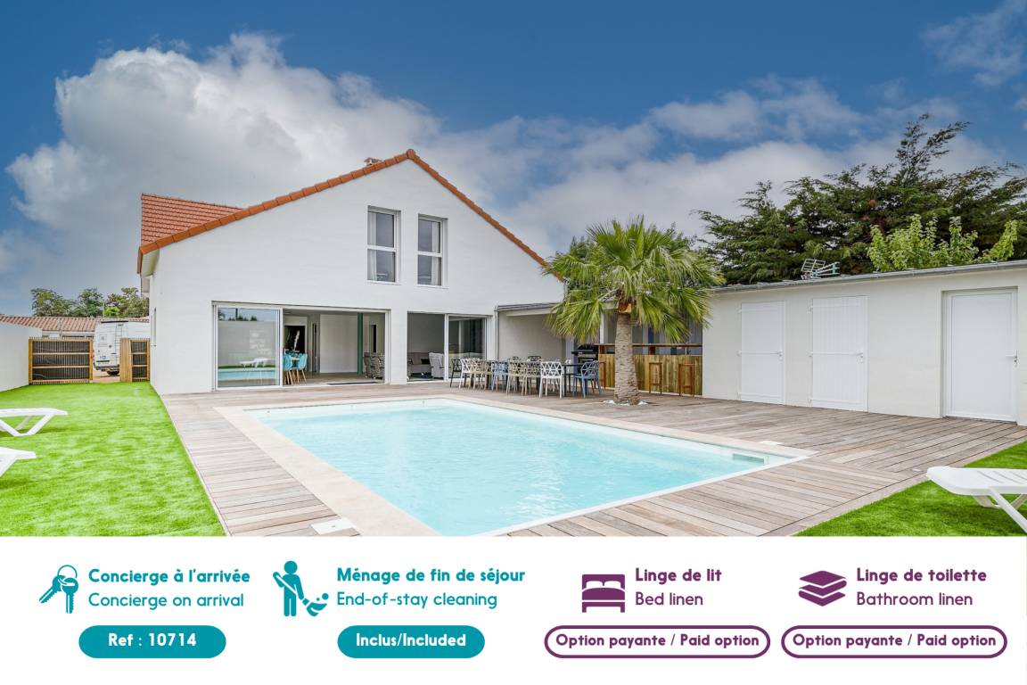 250 M² Maison De Vacances ∙ 6 Chambres ∙ 22 Personnes - Fromentine