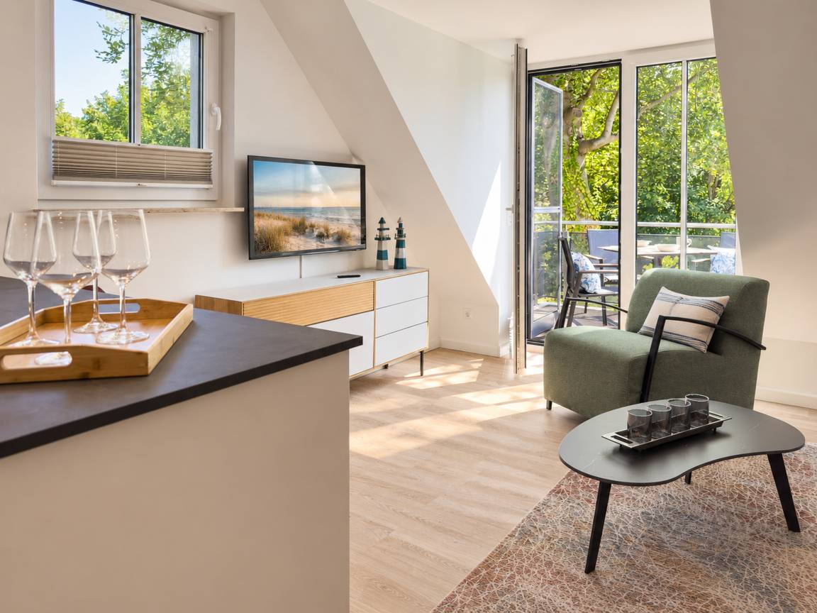 60 m&sup2; Ferienwohnung 2 Schlafzimmer 4 G&auml;ste