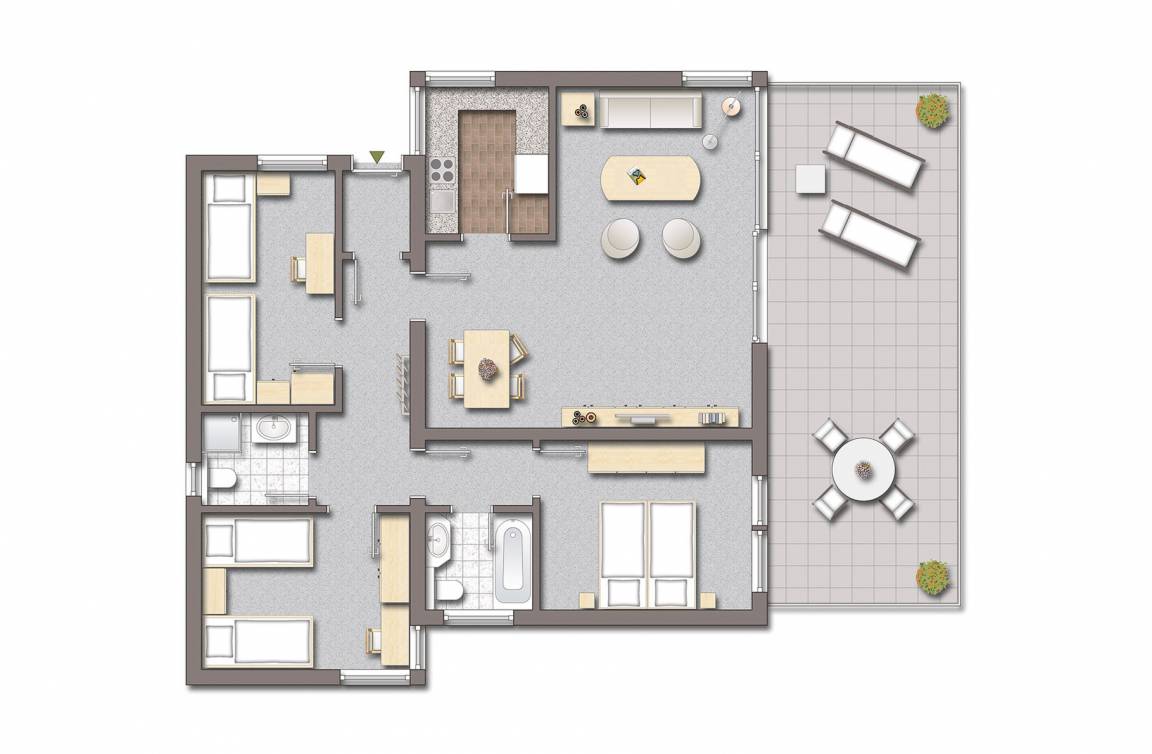 95 m² Ferienhaus ∙ 3 Schlafzimmer ∙ 7 Gäste – Bild 8