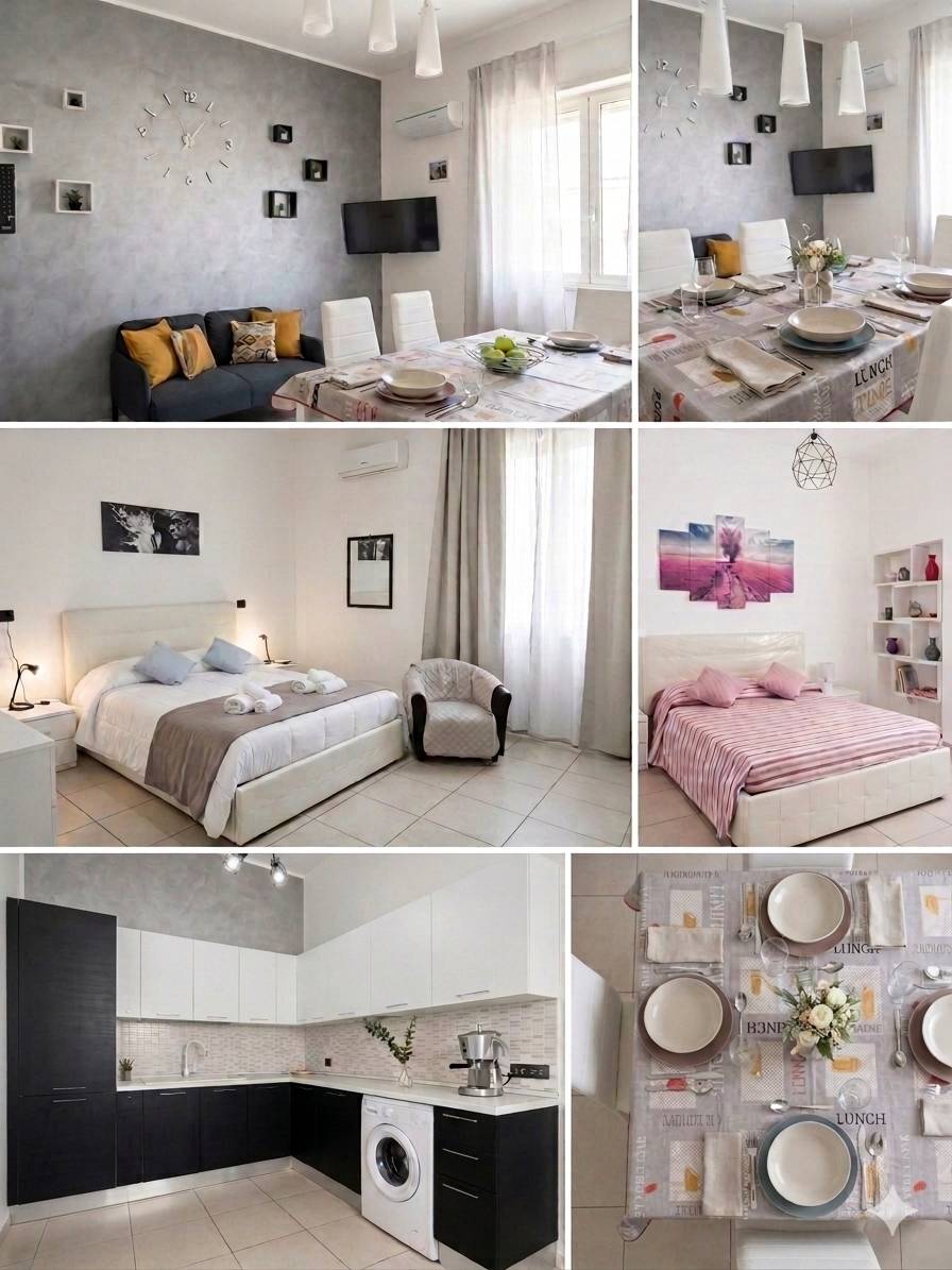 90 M² Ferienwohnung ∙ 2 Schlafzimmer ∙ 4 Gäste - Noto
