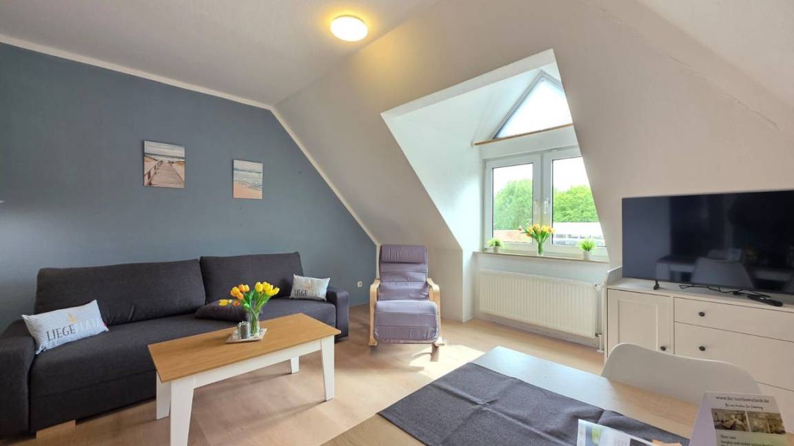 60 M² Ferienwohnung ∙ 1 Schlafzimmer ∙ 4 Gäste - Norddeich