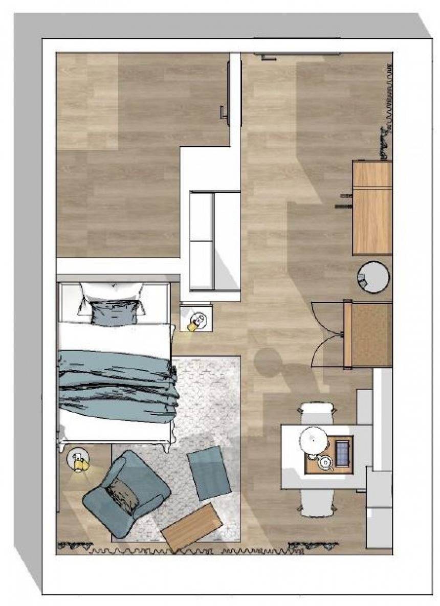 27 m² Ferienwohnung ∙ 1 Schlafzimmer ∙ 2 Gäste – Bild 20