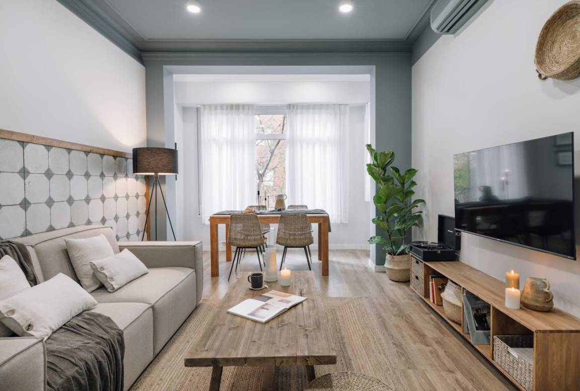 90 M² Apartamento ∙ 3 Habitaciones ∙ 5 Huéspedes - Barcelona