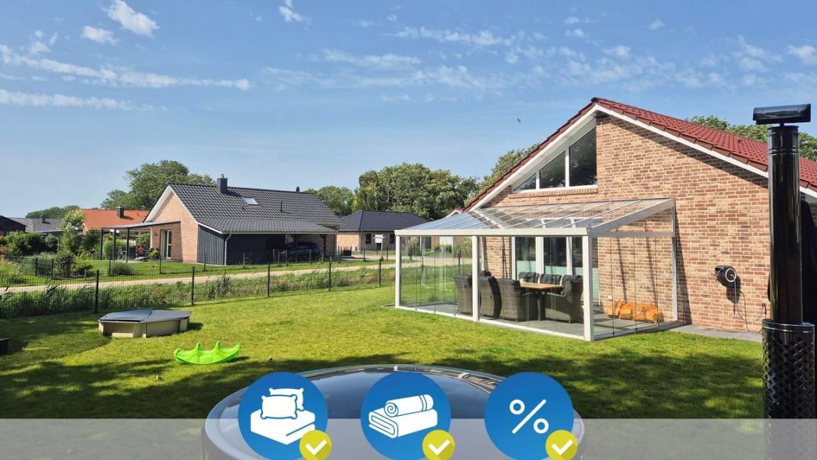 110 M² Ferienhaus ∙ 2 Schlafzimmer ∙ 4 Gäste - Stadland