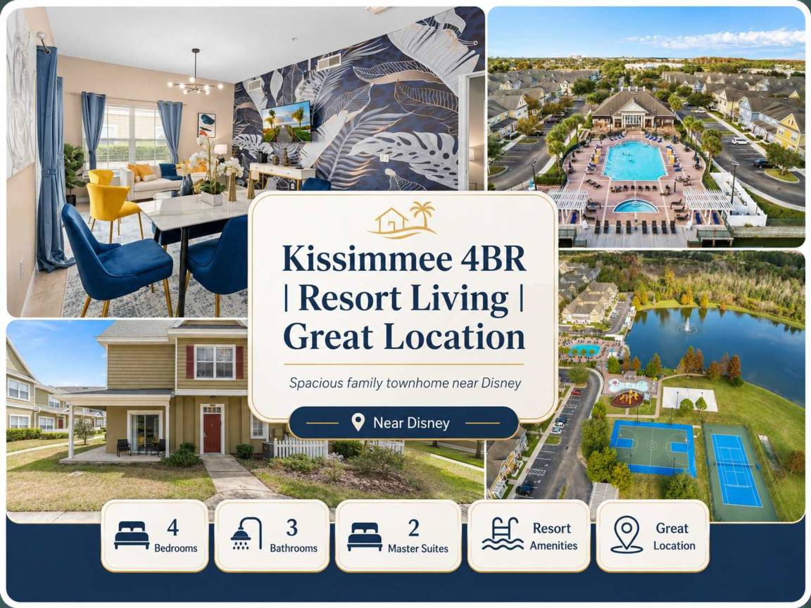 Apartment ∙ 4 Bedrooms ∙ 12 Guests - Kissimmee, FL