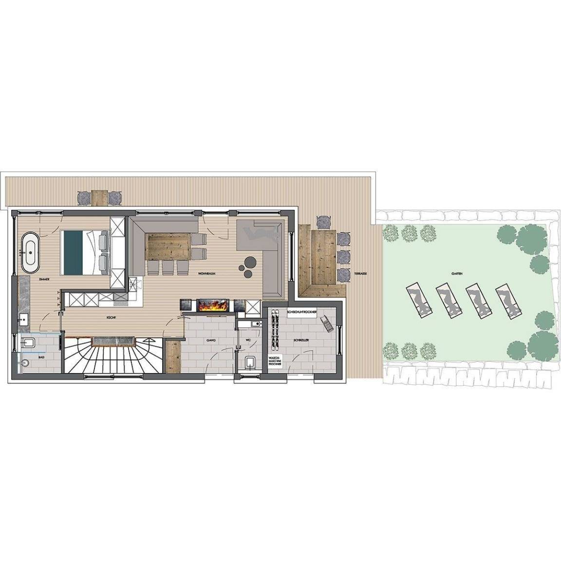 190 m² Ferienwohnung ∙ 4 Schlafzimmer ∙ 12 Gäste – Bild 25