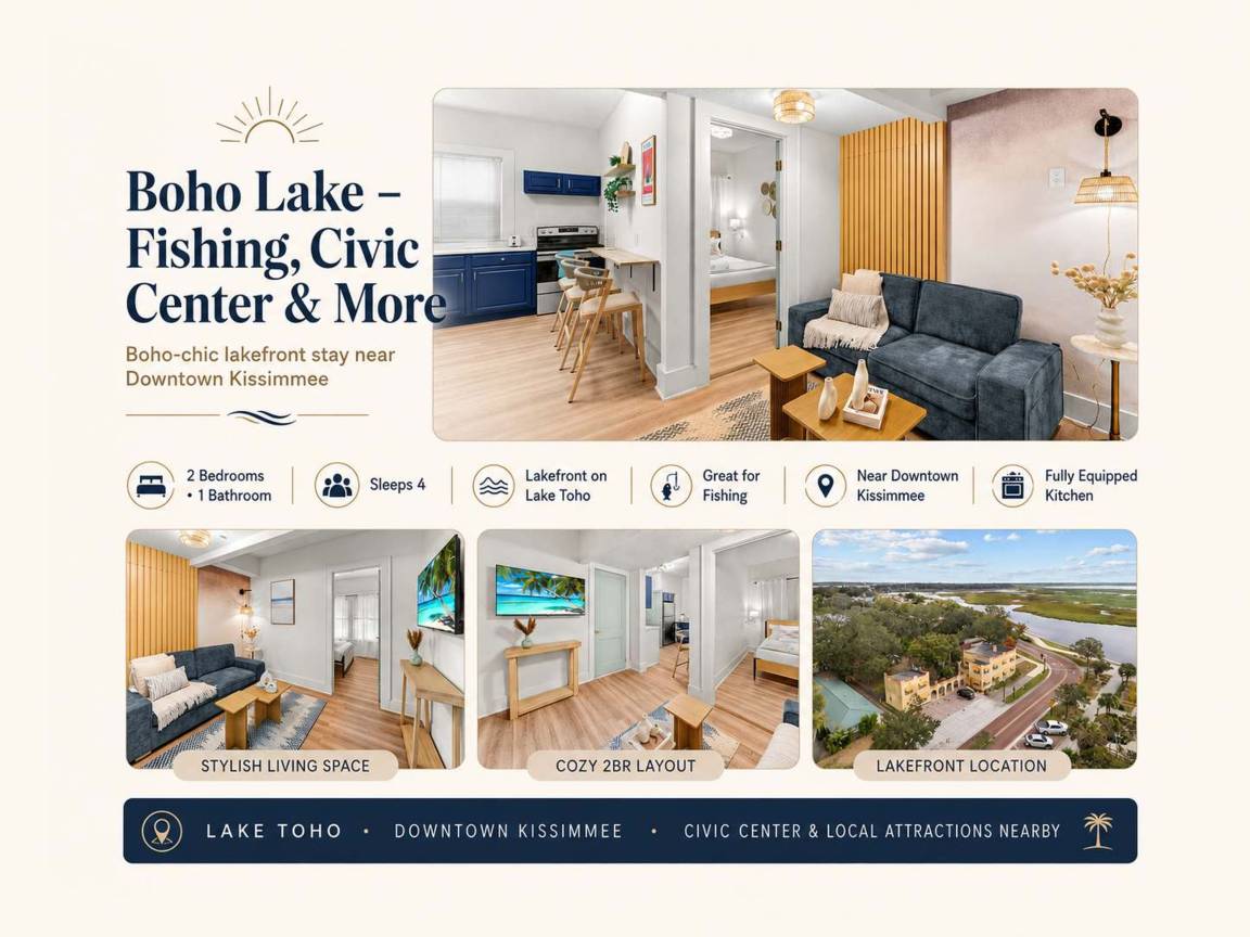 Apartment ∙ 2 Bedrooms ∙ 4 Guests - St. Cloud, FL