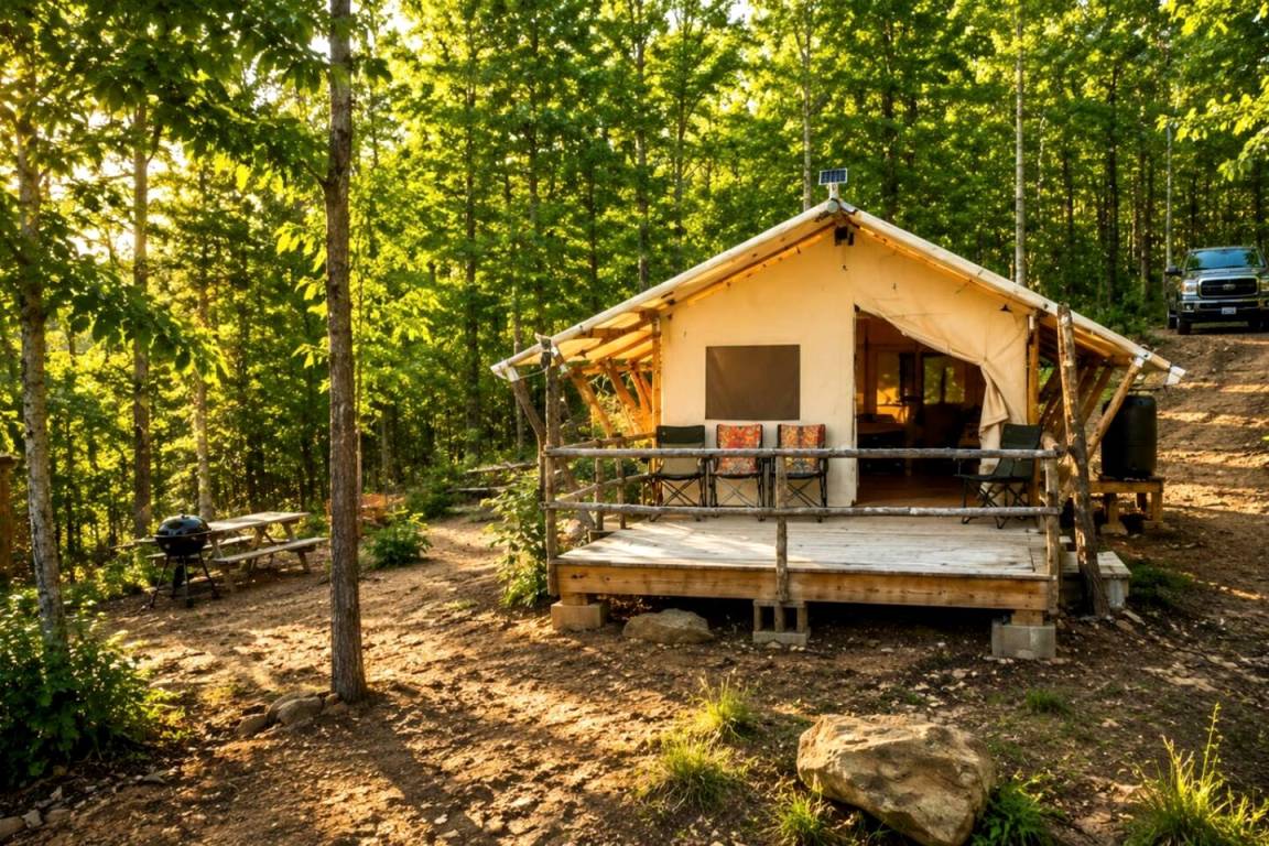 Camping-unterkunft ∙ 1 Schlafzimmer ∙ 4 Gäste - North Carolina