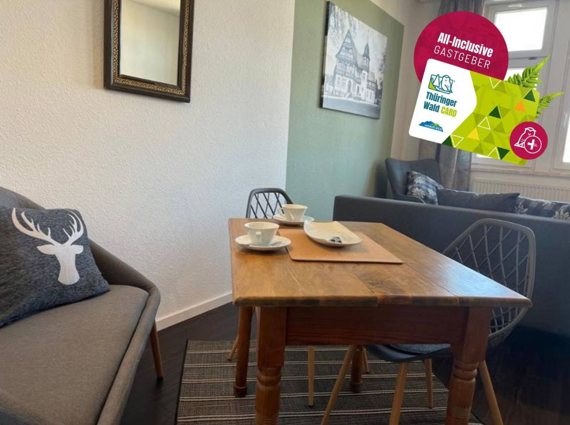 Ferienwohnung ∙ 1 Schlafzimmer ∙ 3 Gäste - Bad Salzungen