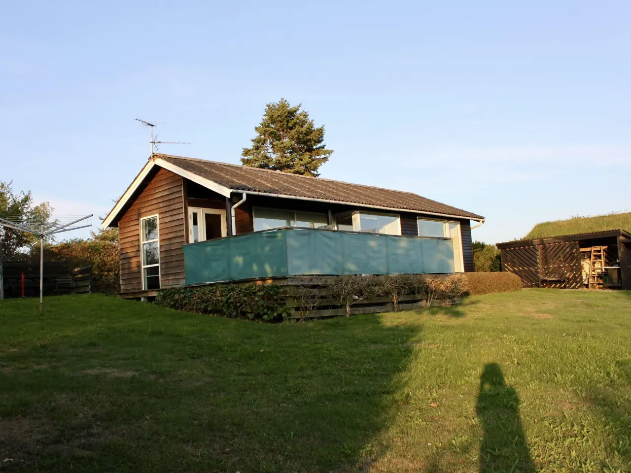 Holzhaus mit Sauna und Panoramablick auf die Ostsee