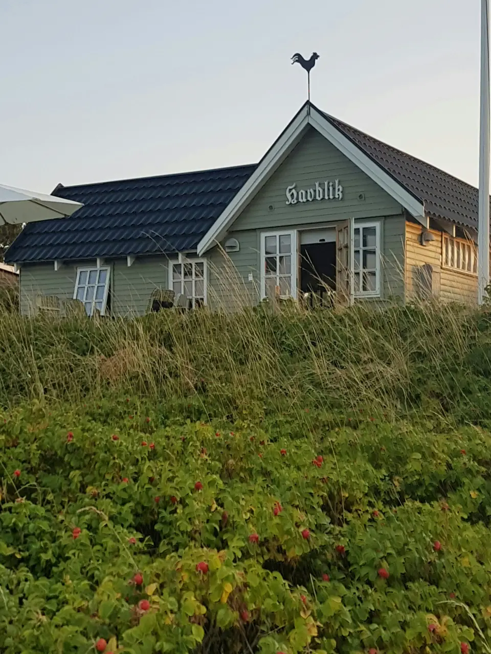 Sommerhus i første klitrække ved Grenå strand