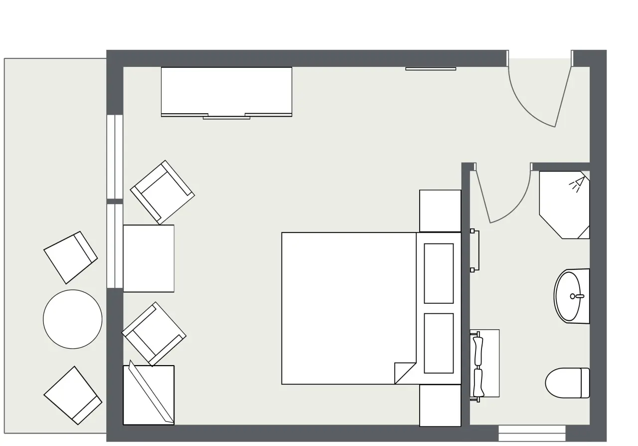 23 M² Hotel ∙ 1 Slaapkamer ∙ 2 Gasten - Bad Hindelang