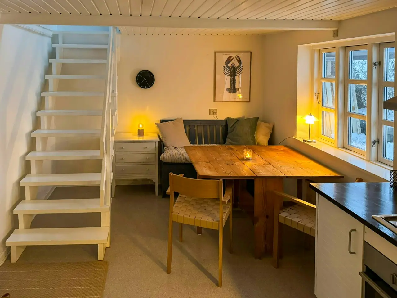 Sommerhus mellem markerne nær Møns Klint